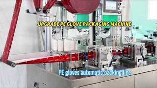 Upgrade PE-handschoenen Opvouwbare verpakkingsmachine 1 paar verpakking