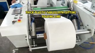 Hoge kwaliteit wit plastic tafelkleed opvouwbare snijmachine