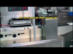 Enkele vouwlijn voor 5-30 pc's Reisdoekjes voor het maken van verpakkingsmachines