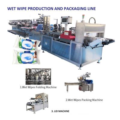 Kwaliteit  PLC Control 5 Slitting Lane Wipe Making Machine With 1 Year Warranty Fabriek