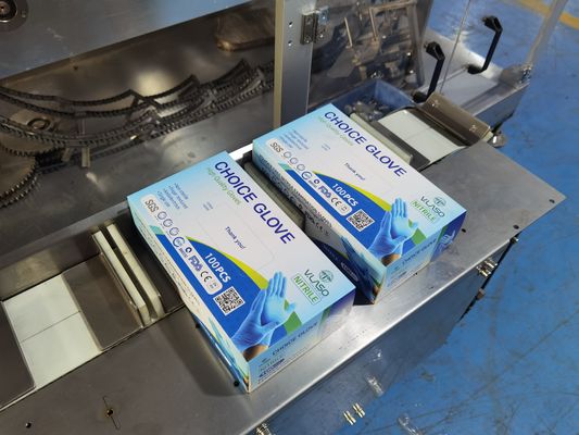 50Hz automatische Kartonnerende de Handschoenendoos van het Machine Multifunctionele Nitril