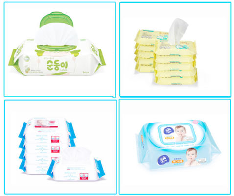 30 - 120pcs natte doekjes productie machine met 5 snijlijnen baby doekjes verpakkingsmachine