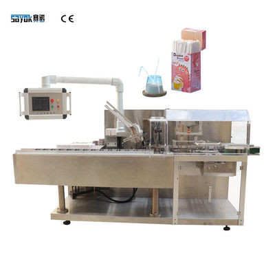 Horizontale Automatische Kartonnerende Machine die Straw Box Packing Machine drinken