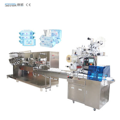 Eenvoudige multi-stuk natte doekjes verpakkingsmachine volledig automatisch