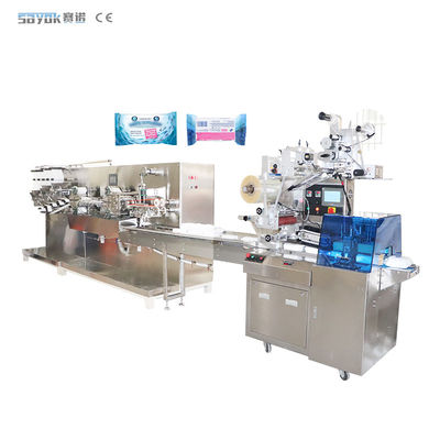 OEM Multi Material Wet Wipes Packing Machine voor het schoonmaken van vloeren Mechanisch aangedreven type
