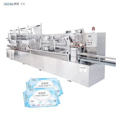 80-120pcs / Pack Wet Wiping Making Machine Mechanisch aangedreven type