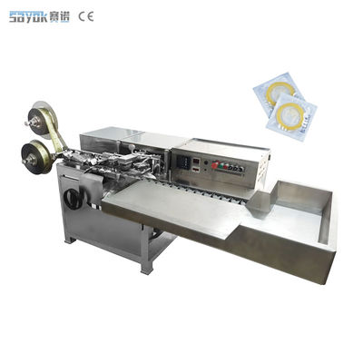2.5KW Volledig automatische verpakkingsmachines Natuur rubber latex bulk condoom afdichting folie machine