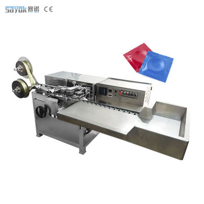 Kleine aluminiumfolie precieze zak condoom verpakkingsmachine met inspectie systeem