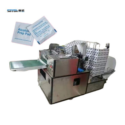 PLC-controle zijdelingse verpakkingsmachine 6 lijnen alcoholprep pad maken machines