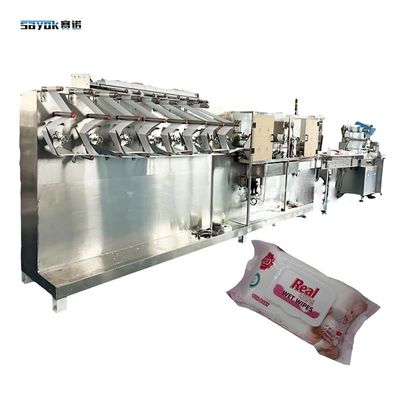 300 - 400 snijmachine voor het verpakken van natte doekjes met een hoge productiviteit voor 30-120 stuks