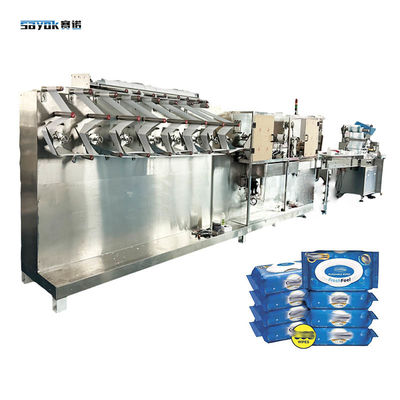 Servo aangedreven voedingssysteem 30-120 PCS baby doekjes Machines Automatische productielijn