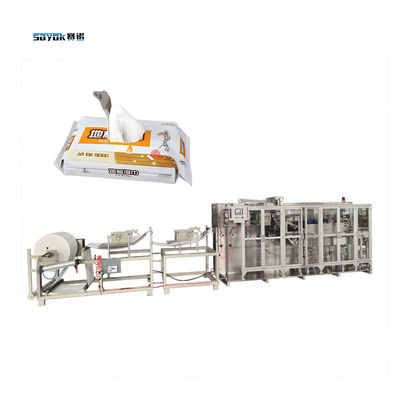 Automatische natte vloerdoeken verpakkingsmachine met servo-besturing 8 sets natte kop