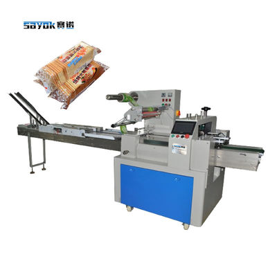 Multi Pieces Square Biscuits Trayless Automatic Pillow Packaging Machine met voeders