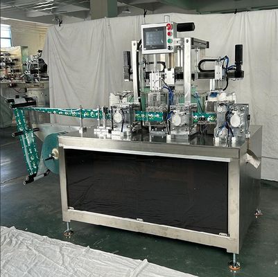220V 50HZ 3KW laagspanningsservocontrole PE-handschoenen Automatische opvouwbare verpakkingsmachine Vierzijdige afdichting
