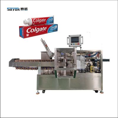 Concurrerende horizontale kartonneermachine voor tandpastatube 220V 0.75KW