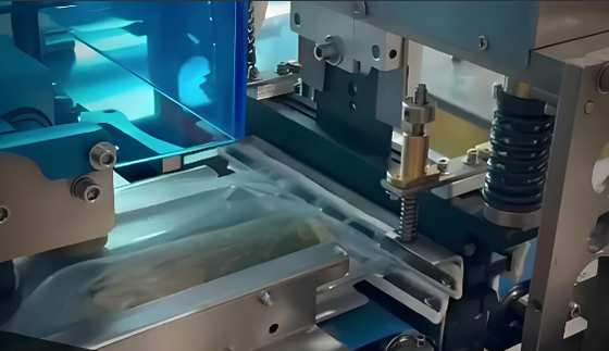 Vacuüm kussen verpakkingsmachine met op en neer snijweg voor voedsel en groenten