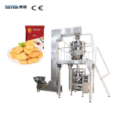 Good price Gevroren Nuggets Automatische weegmachine met meerdere koppen + kraagtype Grote VFFS-verpakkingsmachine online