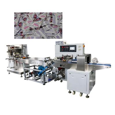 Competitive Price 5-30 PCs Cleaning Wet Wipes Packing Solution With Single Automatic Slitting Lane