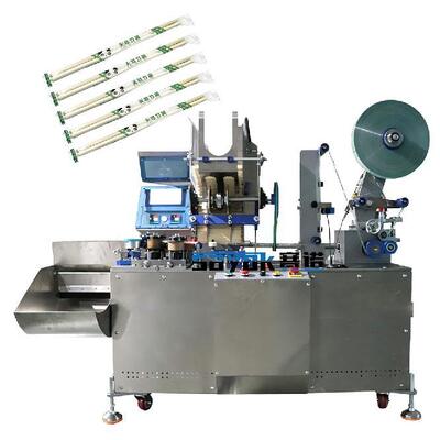 Speciaal ontworpen eenmalige eetstokjes Individuele verpakkingsmachine met hopper voor secundaire verpakking